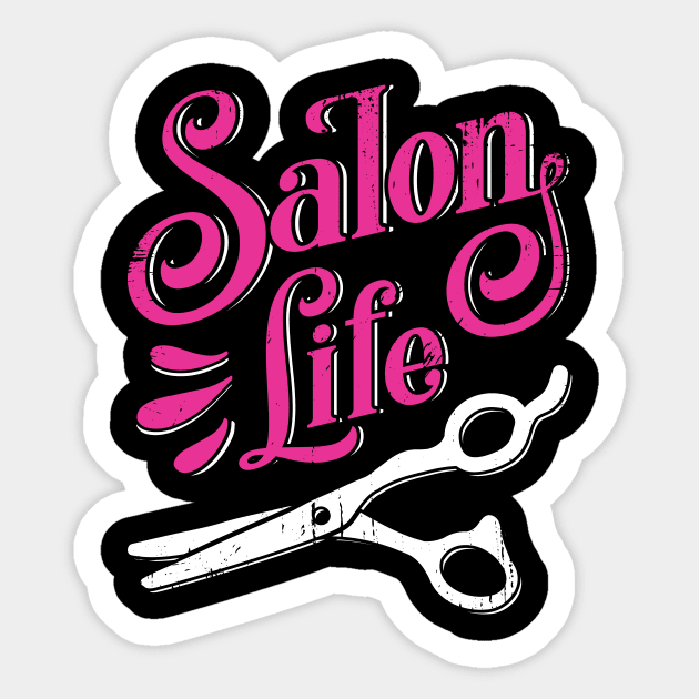 Salon Life Hairdresser Barber Hair Stylist Gift Sticker by Dolde08